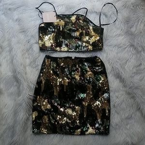 camo sequins set